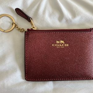 Coach Mini Skinny ID Case with Keychain